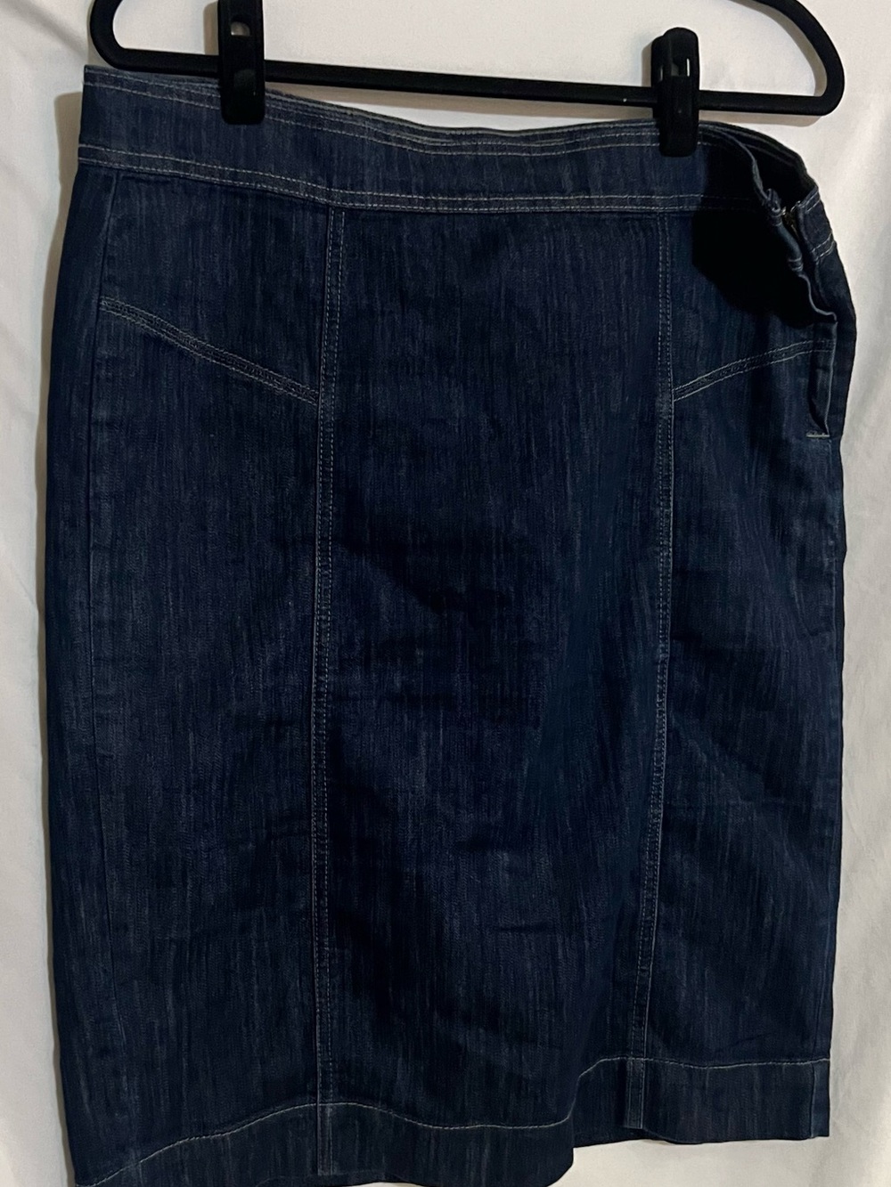 Z. Cavaricci Indigo Denim Skirt with White Label